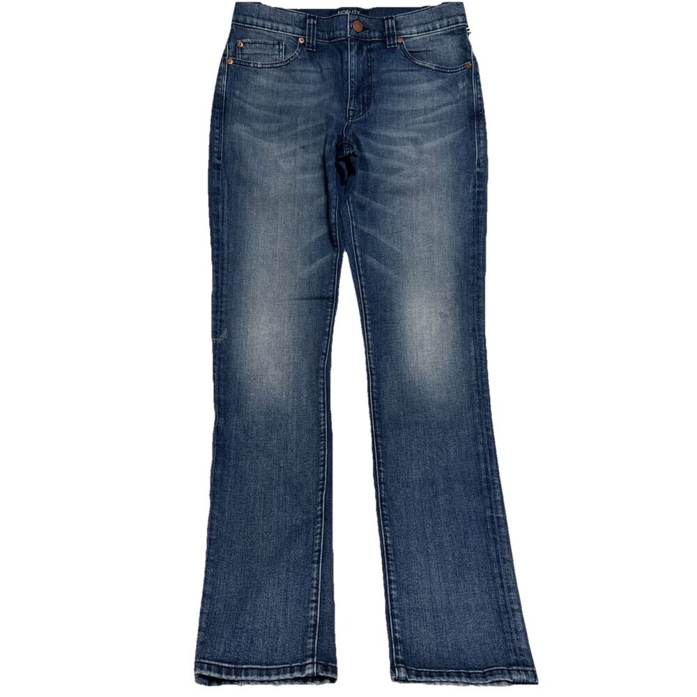 Fidelity Denim 33/34 Jeans Indie Slim Straight Leg Stretch Mens Sample NWT